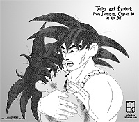 Bardock and Turles from Dominion, by Xero Sky