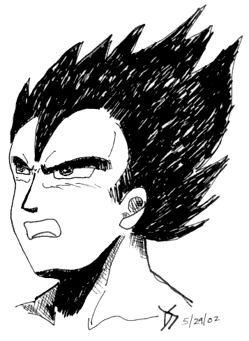 Vejiita in ink, Scary, isn't it?