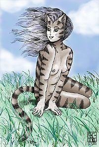 Neko-jin Femme in Colour
