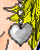 Eiri  is wearing an earring especially for Valentine's Day and his fluffball. - from Gravitation.